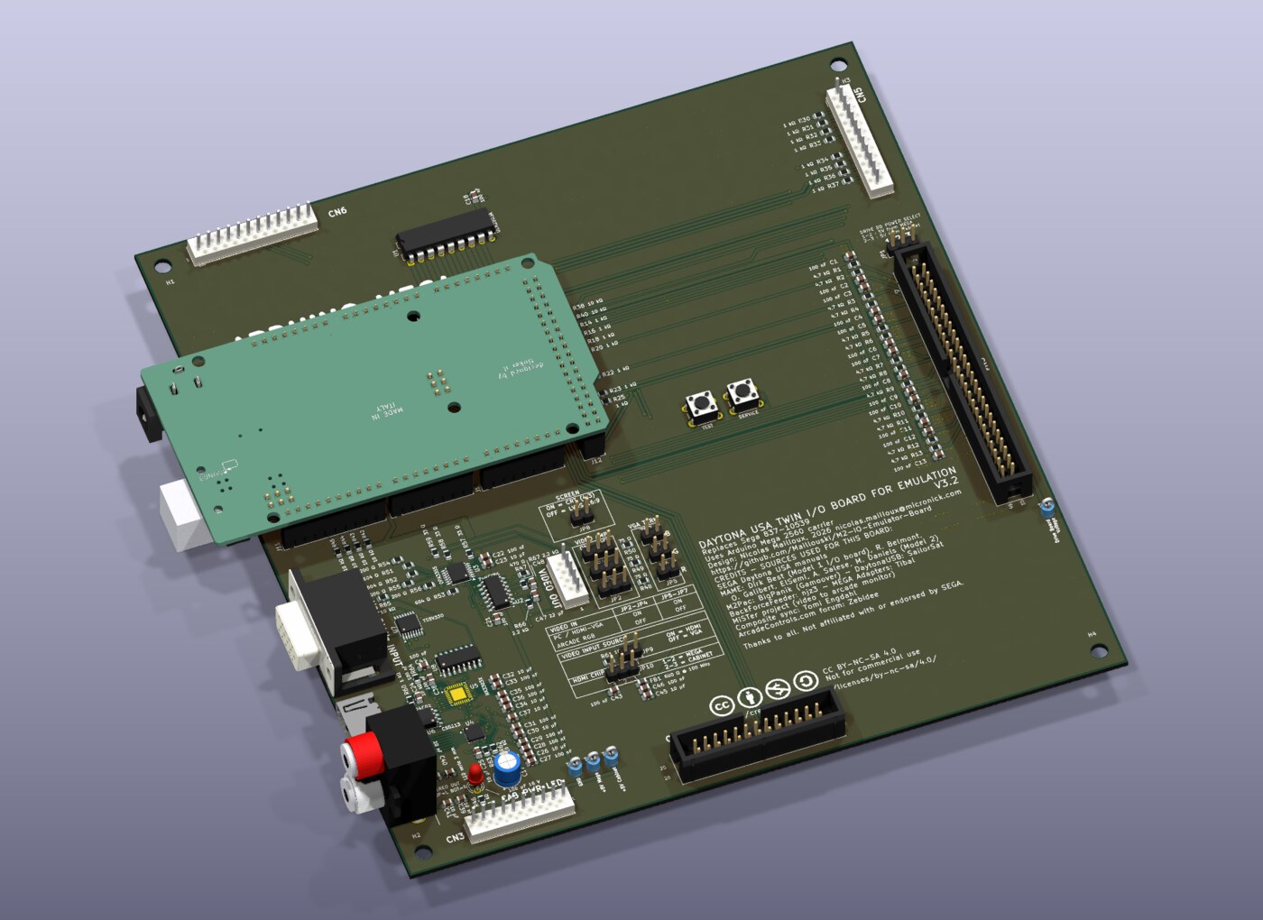 Kit m2m3 pour Daytona USA (Sega Model 2)